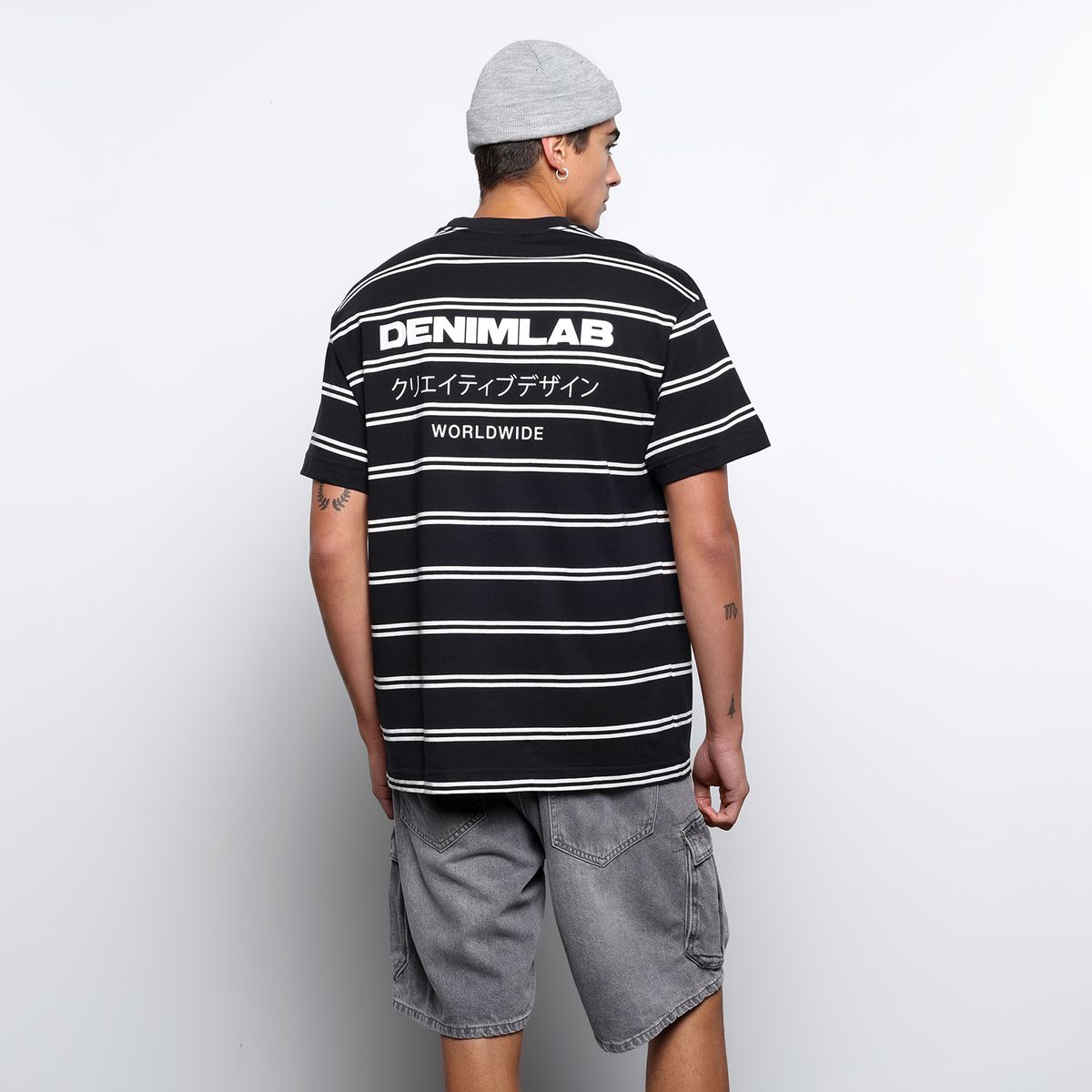DENIMLAB - Bermuda Hombre Cargo Denimlab