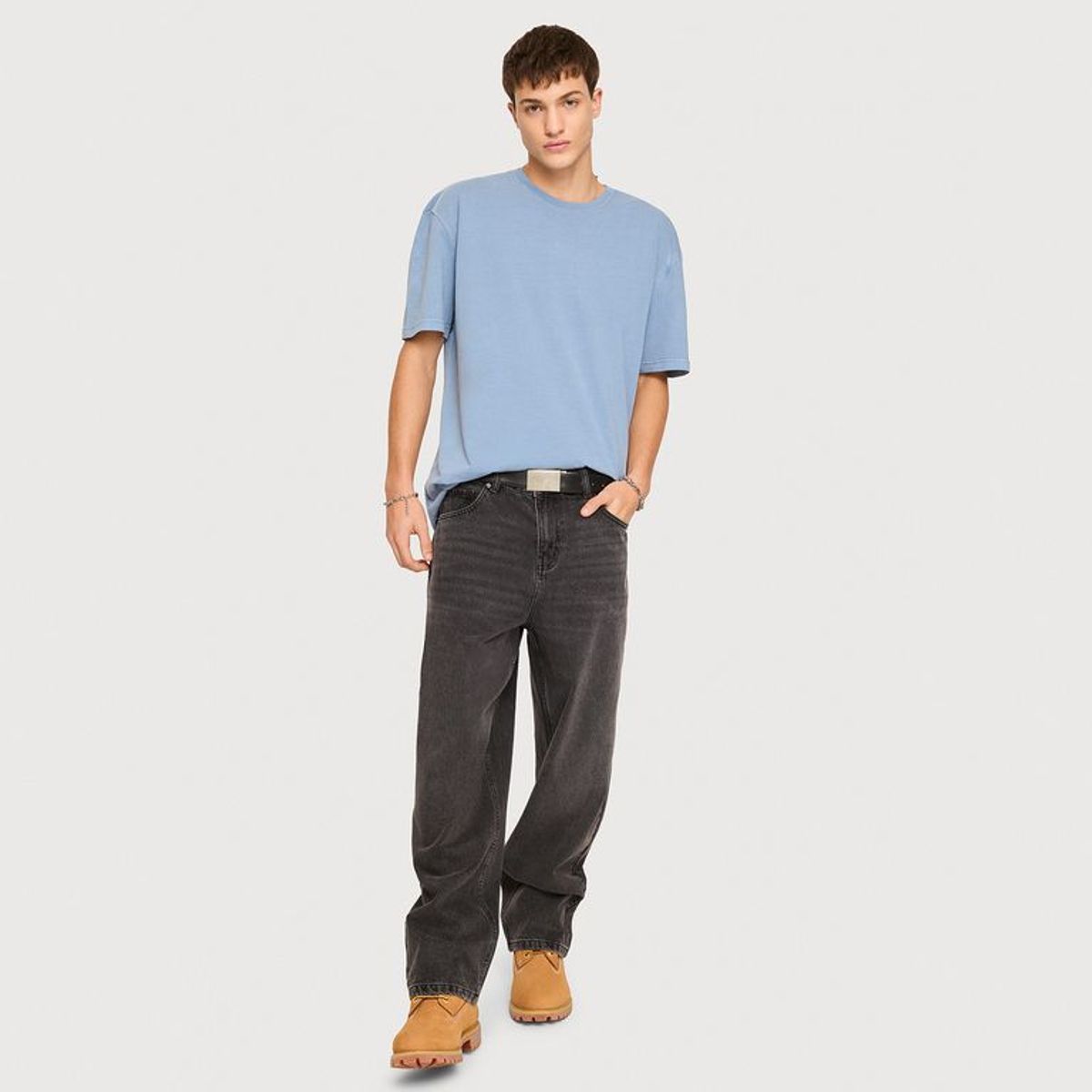 BEARCLIFF - Jean 5 Bolsillos Hombre Baggy Largo 32 Bearcliff