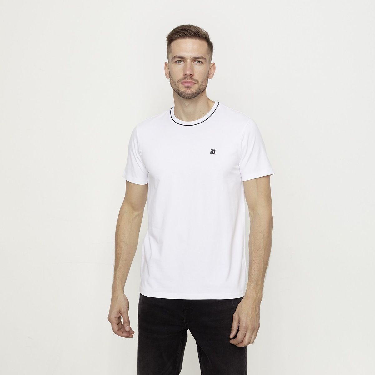 MOSSIMO - Camiseta Hombre con Logo de Algodón Mossimo