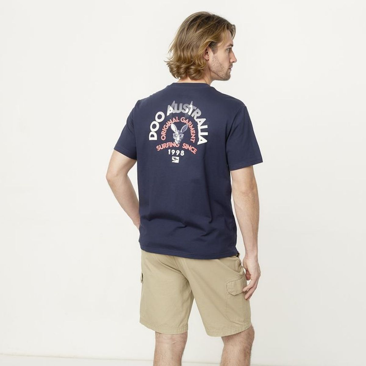 DOO AUSTRALIA - Camiseta Hombre con Estampado de Algodón Doo Australia