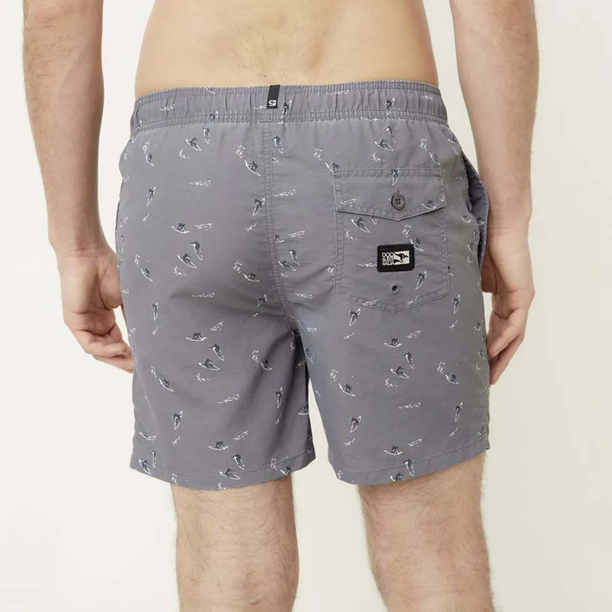 DOO AUSTRALIA - Pantaloneta de baño Hombre con Estampado con Forro Doo Australia