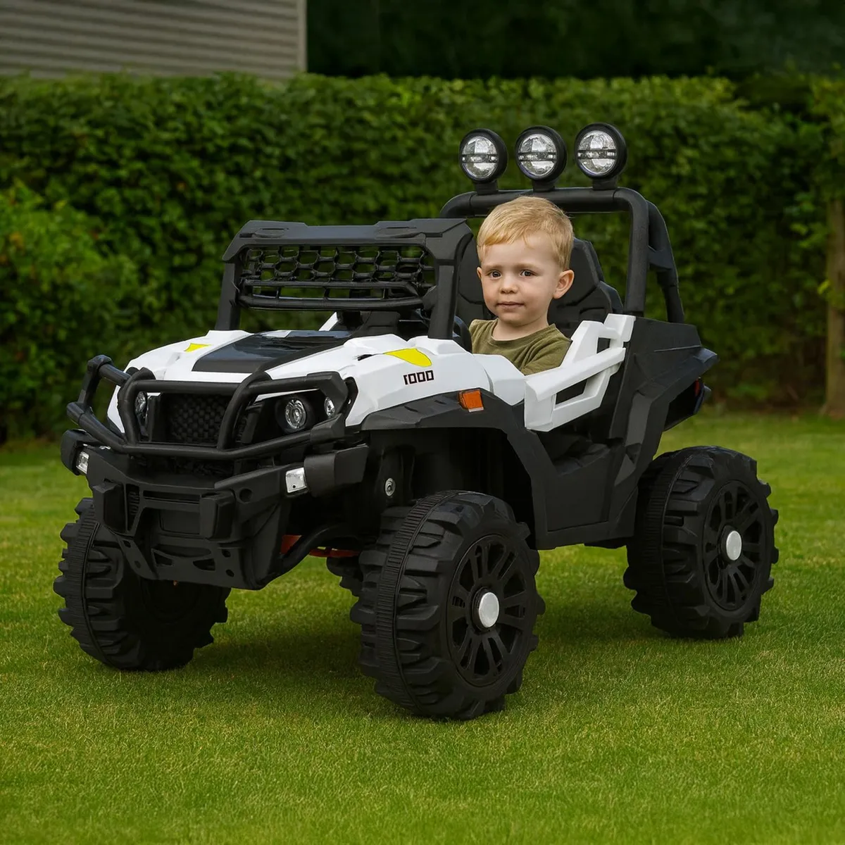 SCOOP - Carro Montable Eléctrico niño Dunas Blanca 12V 