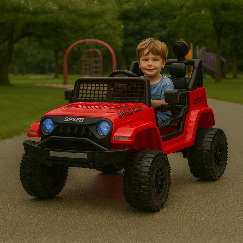 SCOOP - Carro Montable eléctrico Camper Todoterreno Rojo 12V