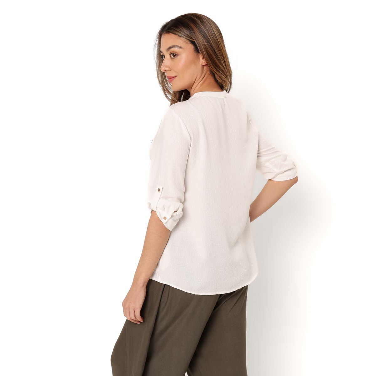 SOUTHLAND - Blusa Mujer Liso Manga 3/4 Southland