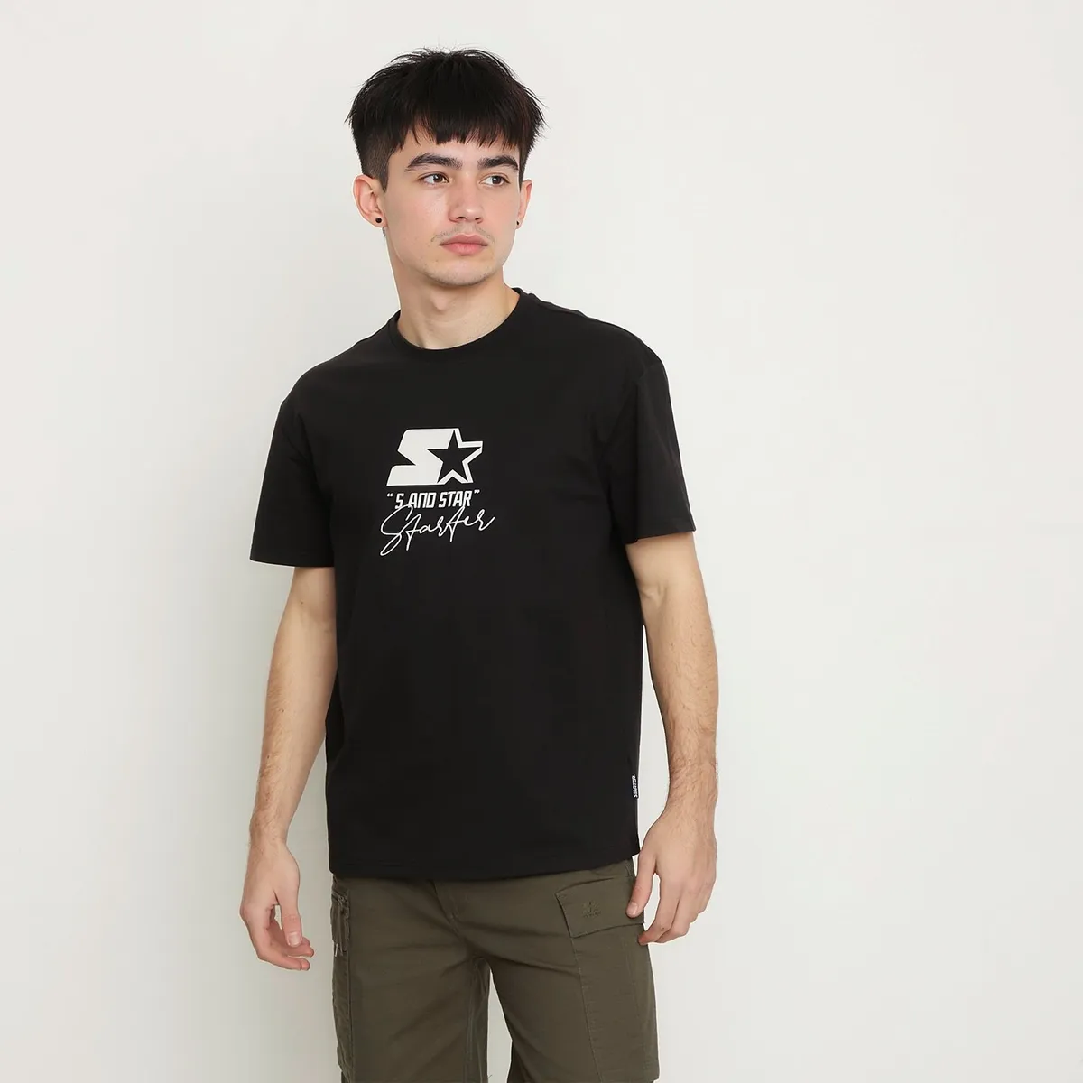 STARTER - Camiseta Hombre con Logo de Algodón Starter