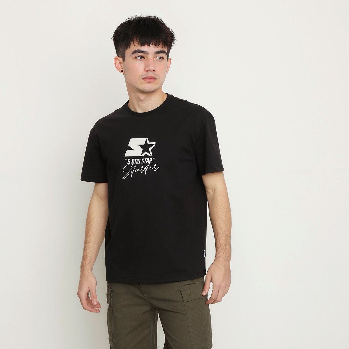 STARTER - Camiseta Hombre con Logo de Algodón Starter