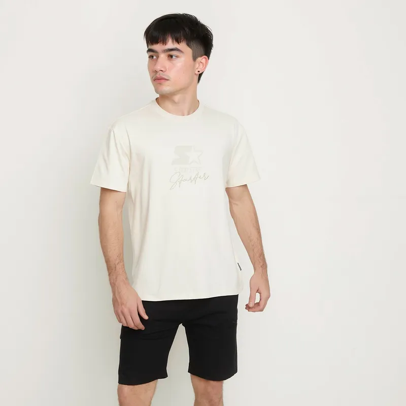 STARTER - Camiseta Hombre con Logo de Algodón Starter