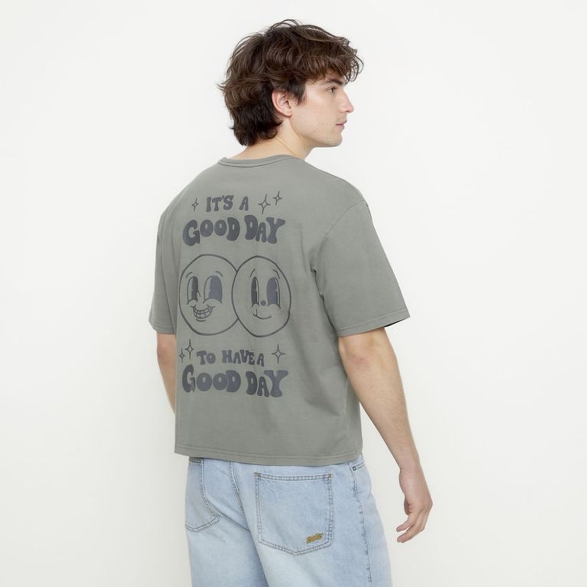 BEARCLIFF - Camiseta Hombre con Estampado de Algodón Bearcliff