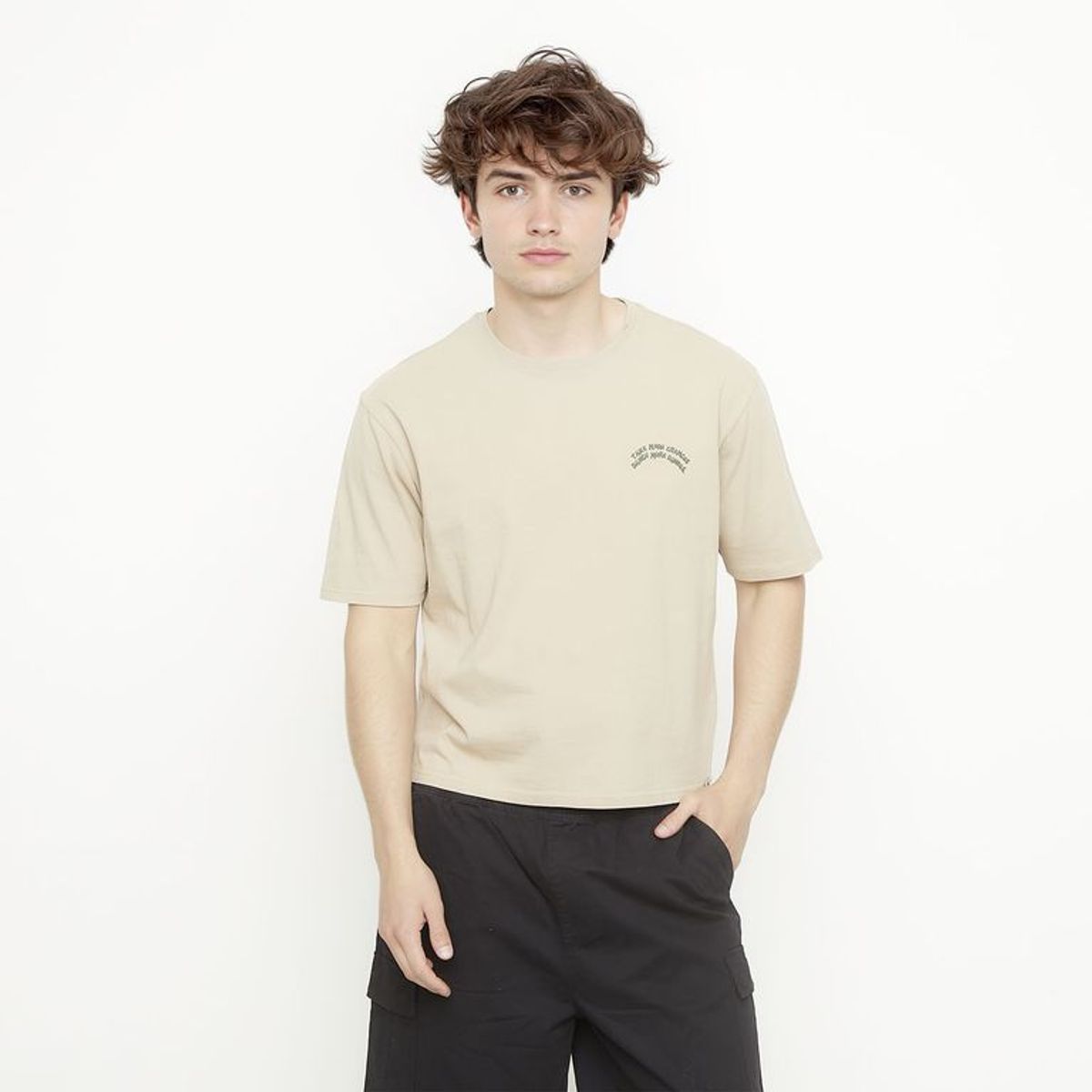 BEARCLIFF - Camiseta Hombre con Estampado de Algodón Bearcliff