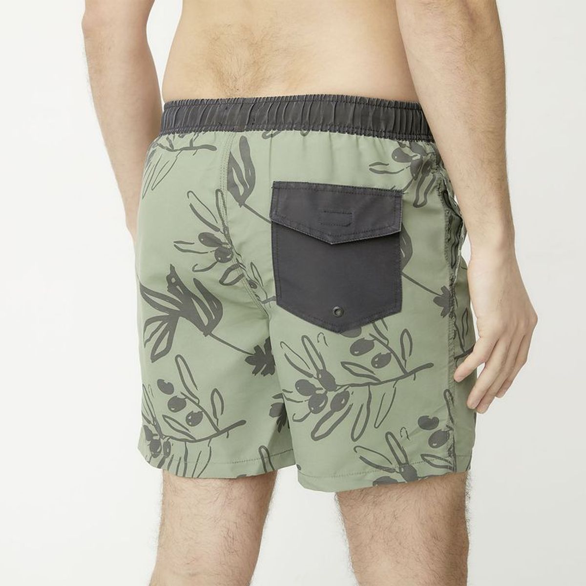 BEARCLIFF - Pantaloneta de baño Hombre con Estampado con Forro Bearcliff