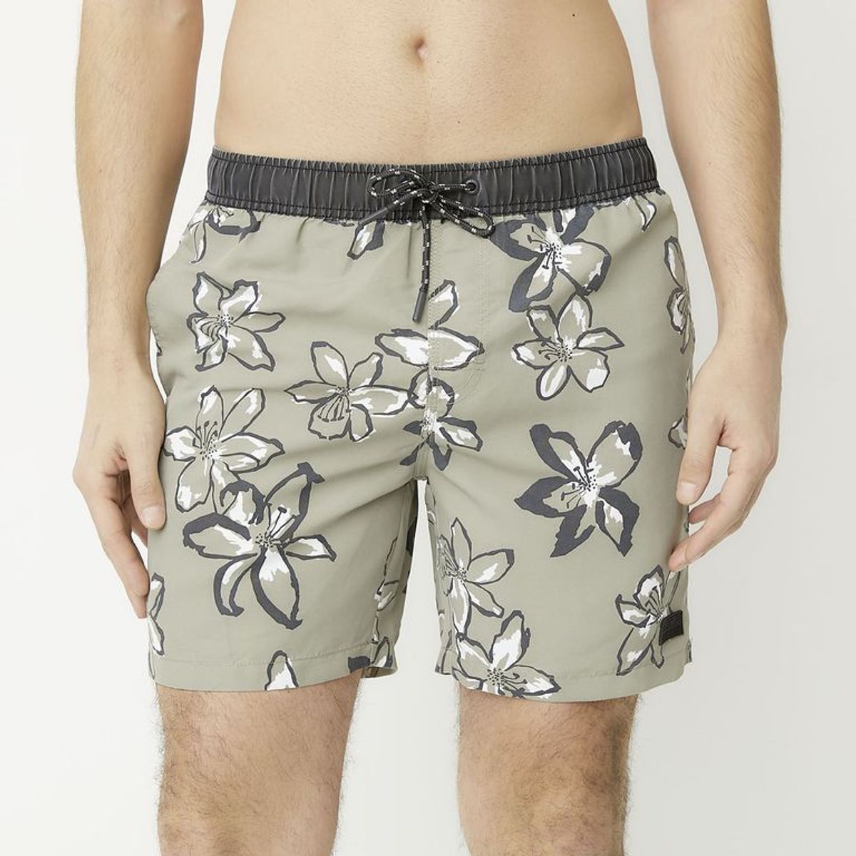 BEARCLIFF - Pantaloneta de baño Hombre con Estampado con Forro Bearcliff
