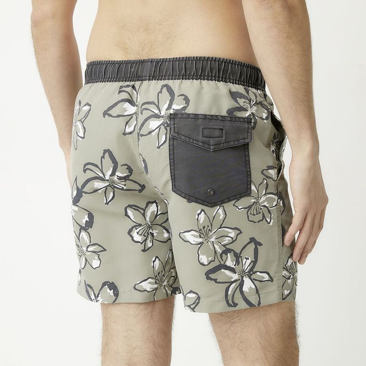 BEARCLIFF - Pantaloneta de baño Hombre con Estampado con Forro Bearcliff