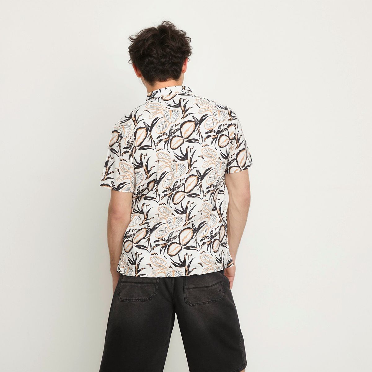 BEARCLIFF - Camisa Hombre Manga corta Bearcliff