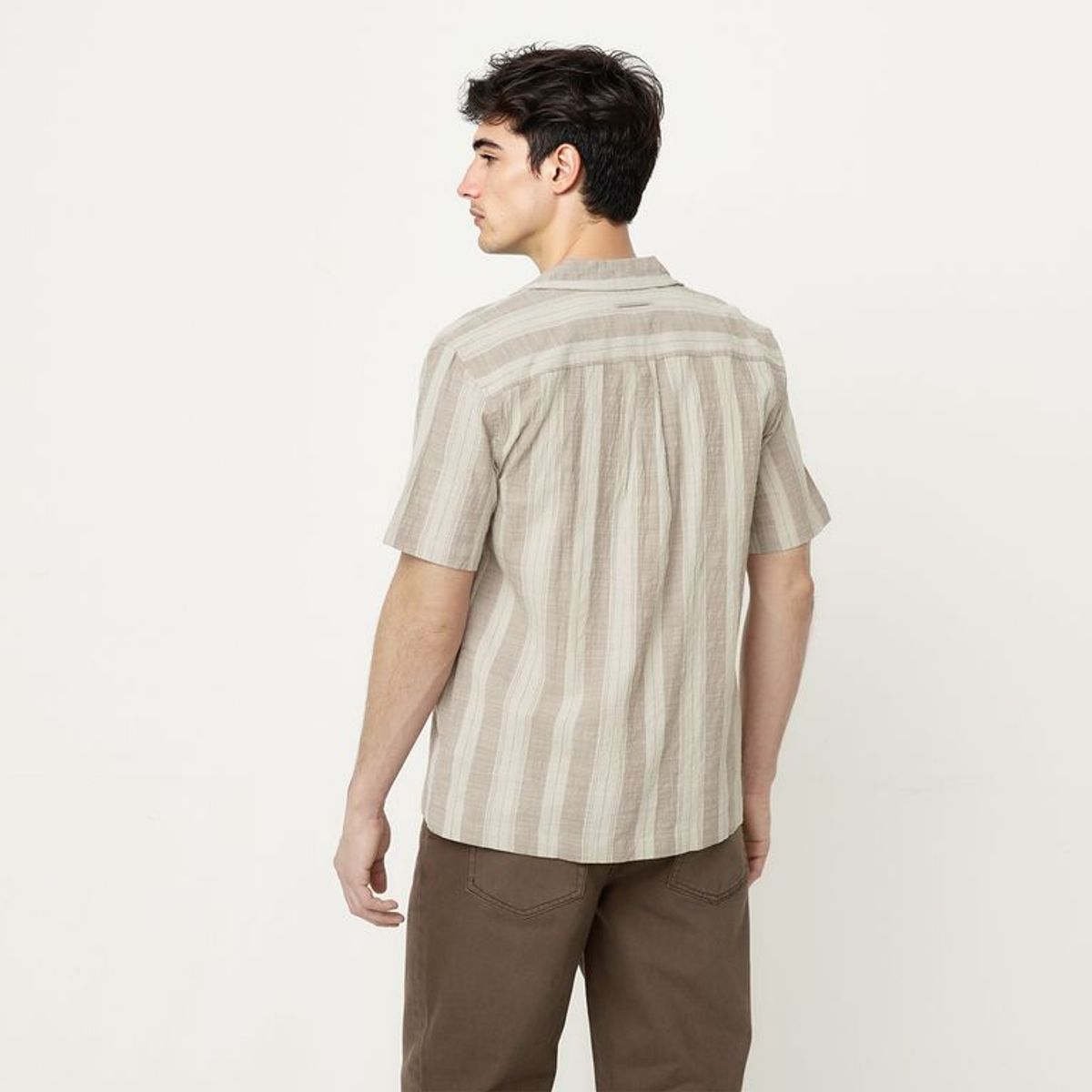 BEARCLIFF - Camisa Hombre de Rayas Manga corta Bearcliff 