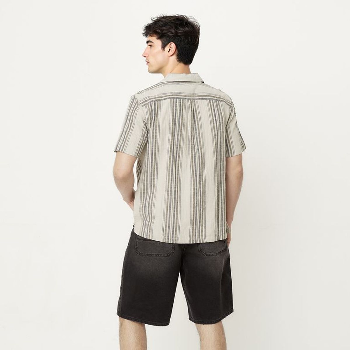 BEARCLIFF - Camisa Hombre de Rayas Manga corta Bearcliff 