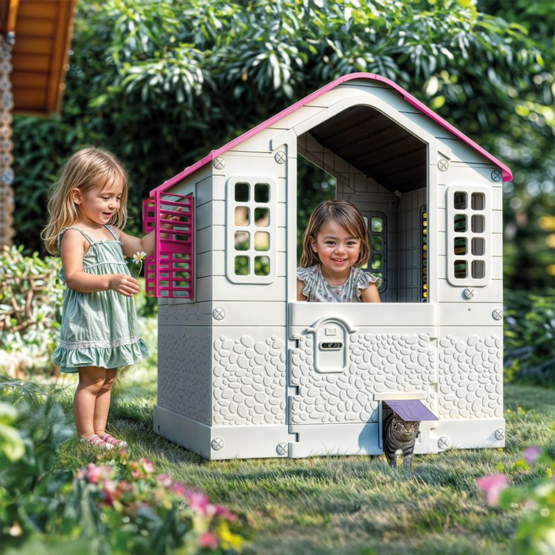 SCOOP - Casa de jardín para niños de juguete 95x109x97 cm 
