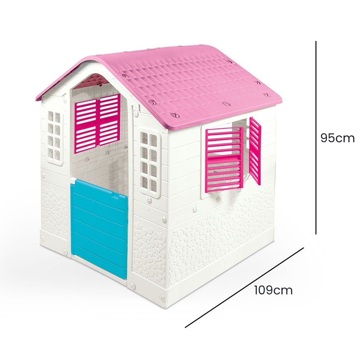 SCOOP - Casa de jardín para niños de juguete 95x109x97 cm 