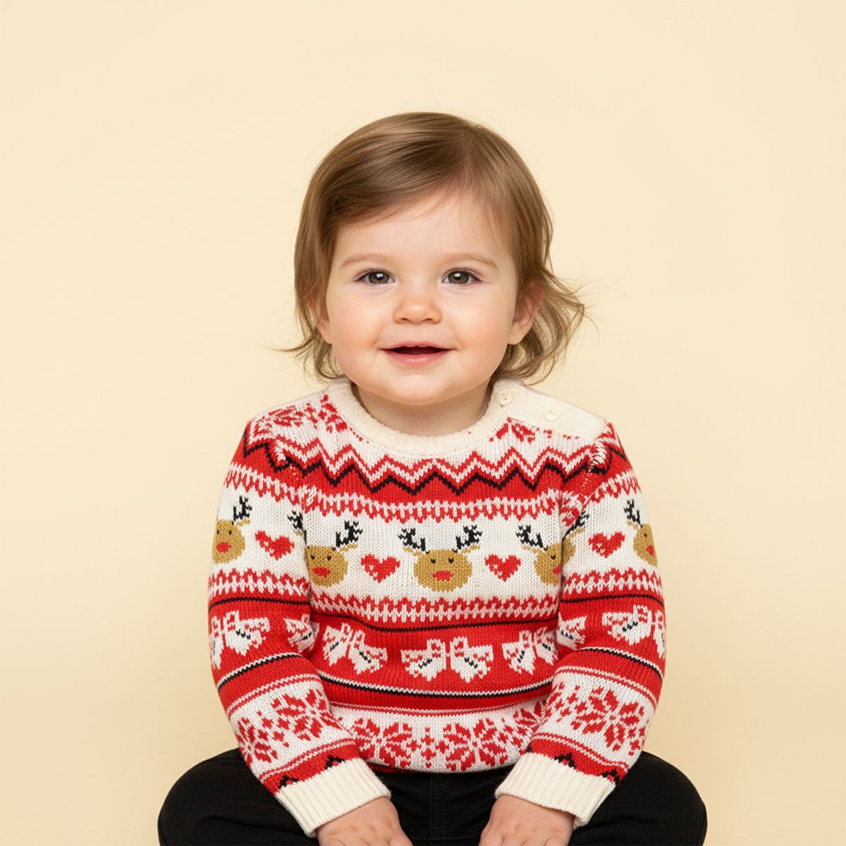 YAMP - Saco Navideño para Bebé niña con Estampado Yamp 