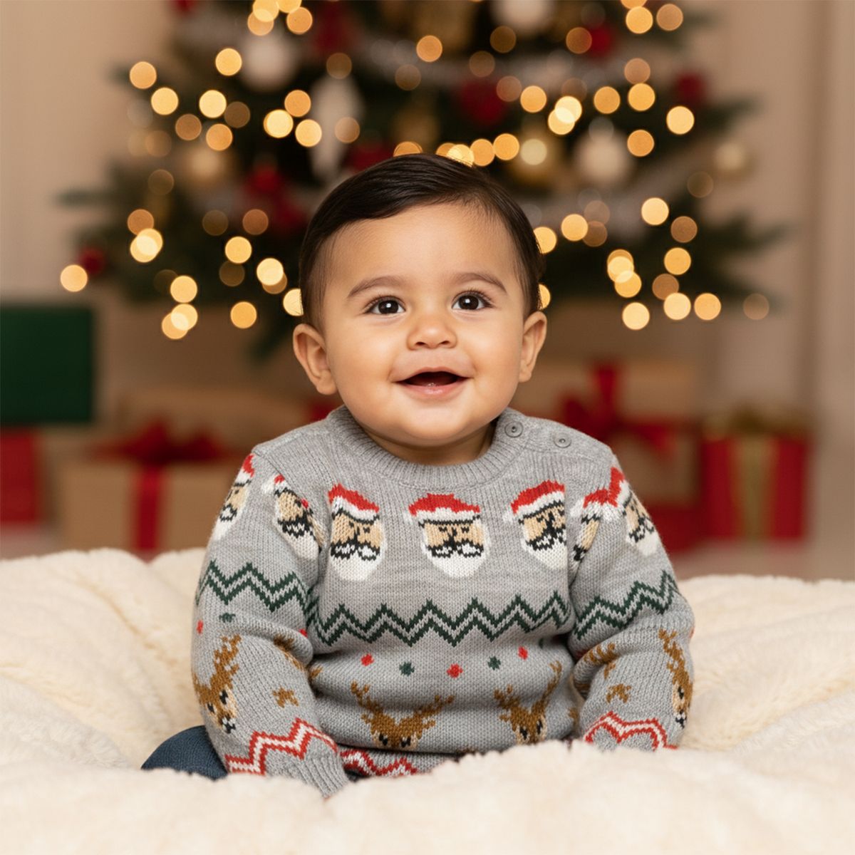YAMP - Saco Navideño para Bebé niño con Estampado Yamp 