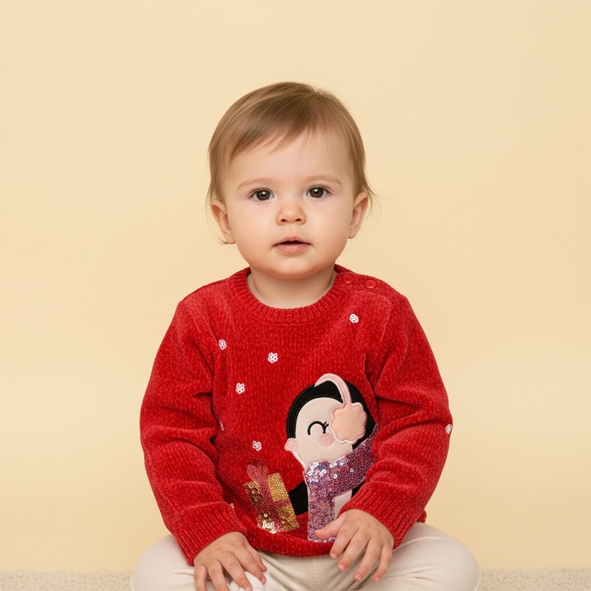 YAMP - Saco Navideño para Bebé niña con Estampado Yamp 
