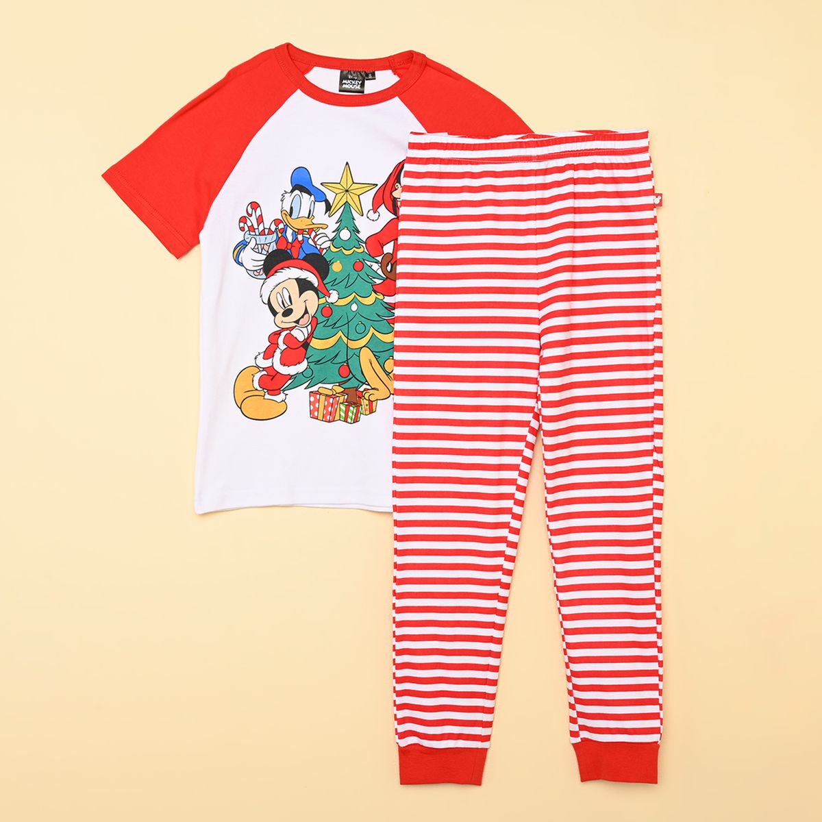 STD CHARACTERS - Pijama Navideña Cintura elásticada para Niño 2 piezas Manga corta de Algodón STD Characters 