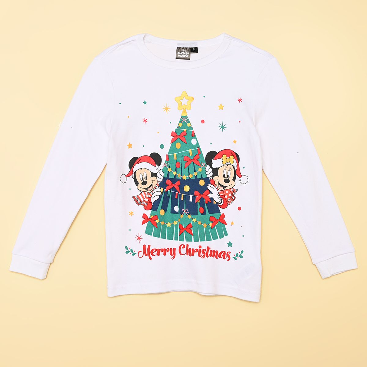 STD CHARACTERS - Pijama Navideña Cintura elásticada para Niño 2 piezas con Estampado Manga larga de Algodón STD Characters 