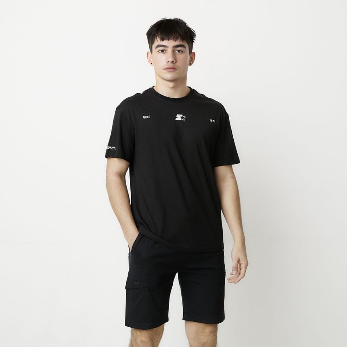 STARTER - Camiseta Hombre con Estampado Boxy fit de Algodón Starter