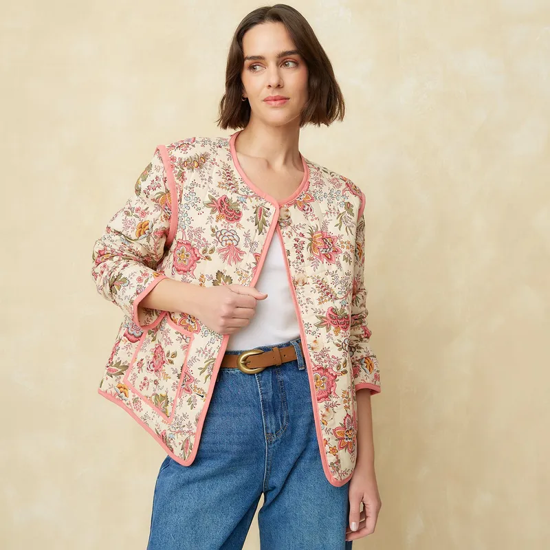 UNIVERSITY CLUB - Chaqueta Mujer con Flores University club