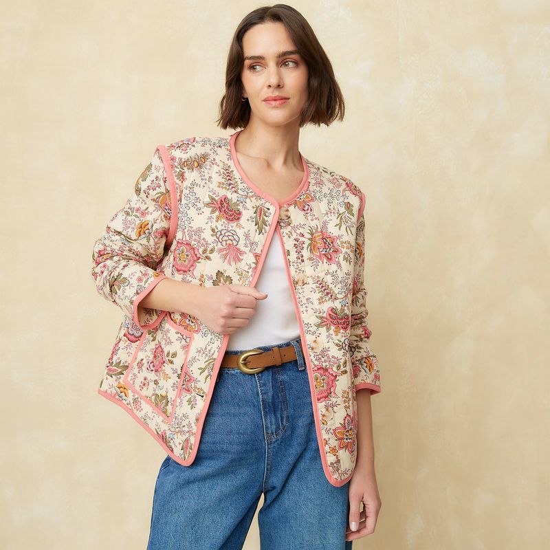 UNIVERSITY CLUB - Chaqueta Mujer con Flores University club