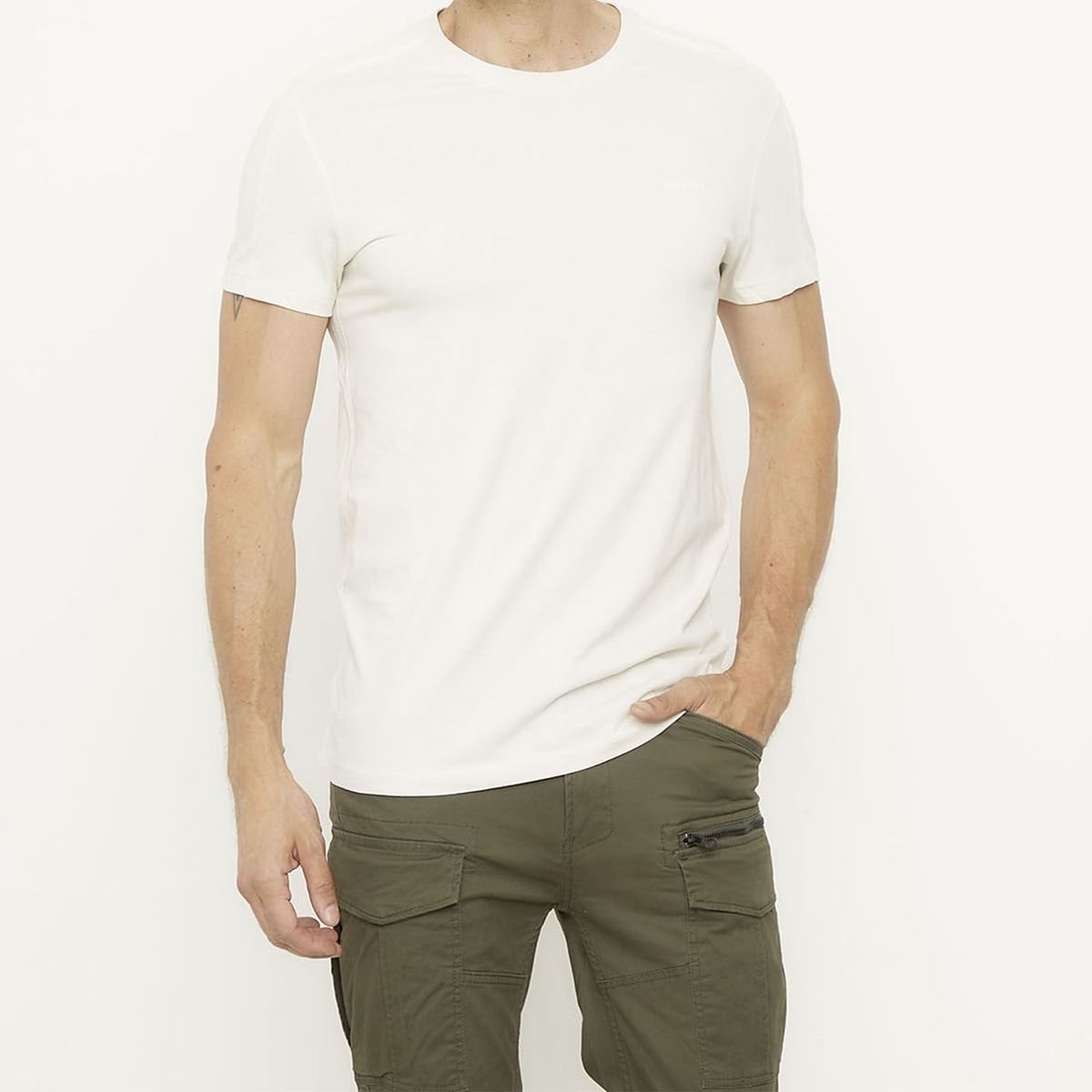 MOSSIMO - Camiseta Hombre de Algodón Mossimo