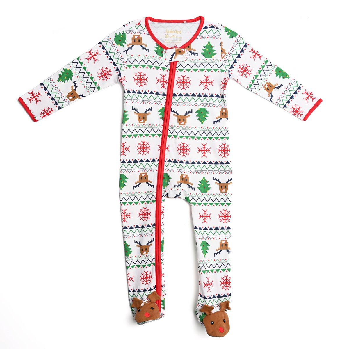 YAMP - Pijama Navideña para Bebé niño con Estampado Manga larga de Algodón Yamp 