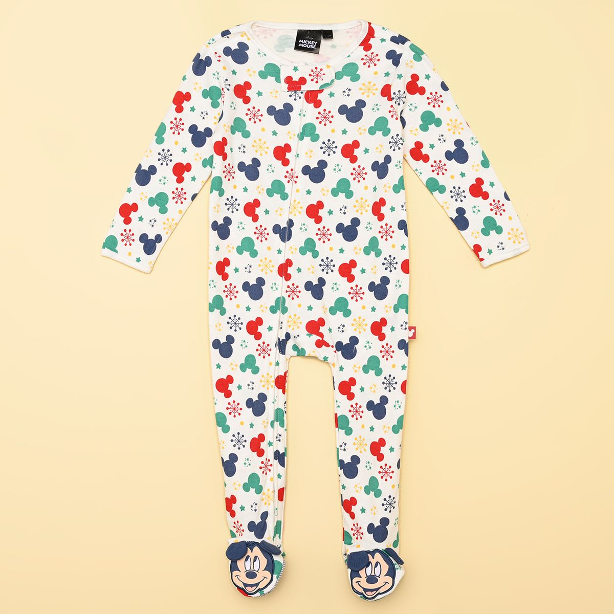 STD CHARACTERS - Pijama Navideña para Bebé niño con Estampado Mickey Manga larga STD Characters 