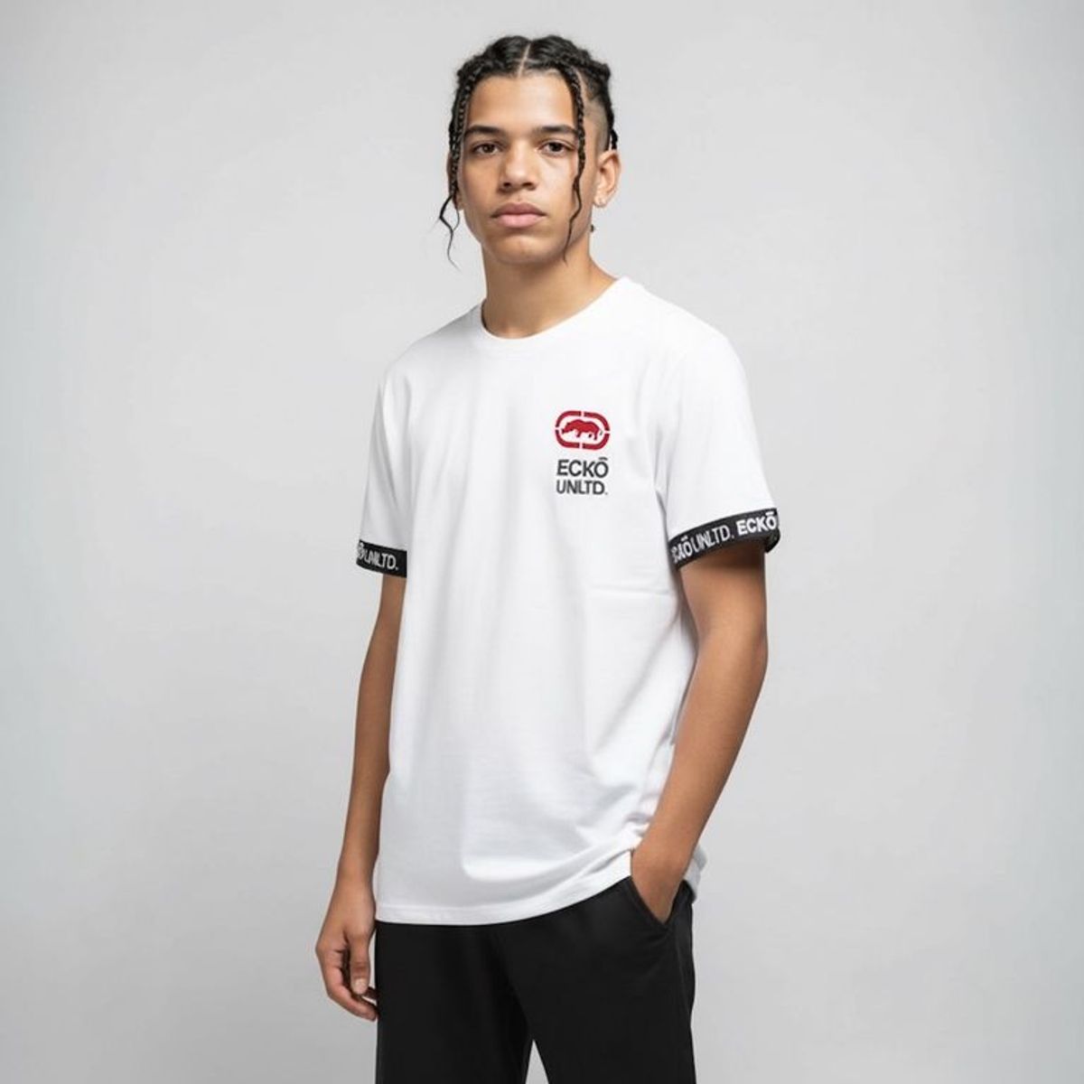 ECKO - Camiseta Para Niño Logo Manga corta de Algodón Ecko