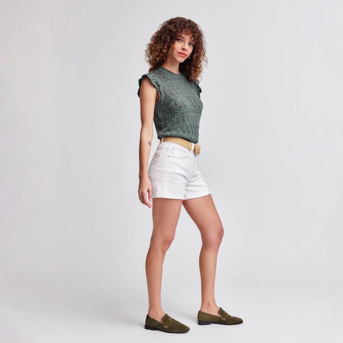 UNIVERSITY CLUB - Blusa Mujer Tejido Manga corta de Algodón University Club