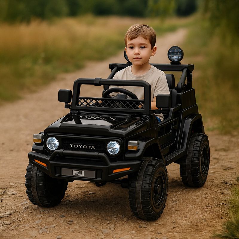  - Carro Montable Eléctrico Toyota FJ Cruiser 6V Negro