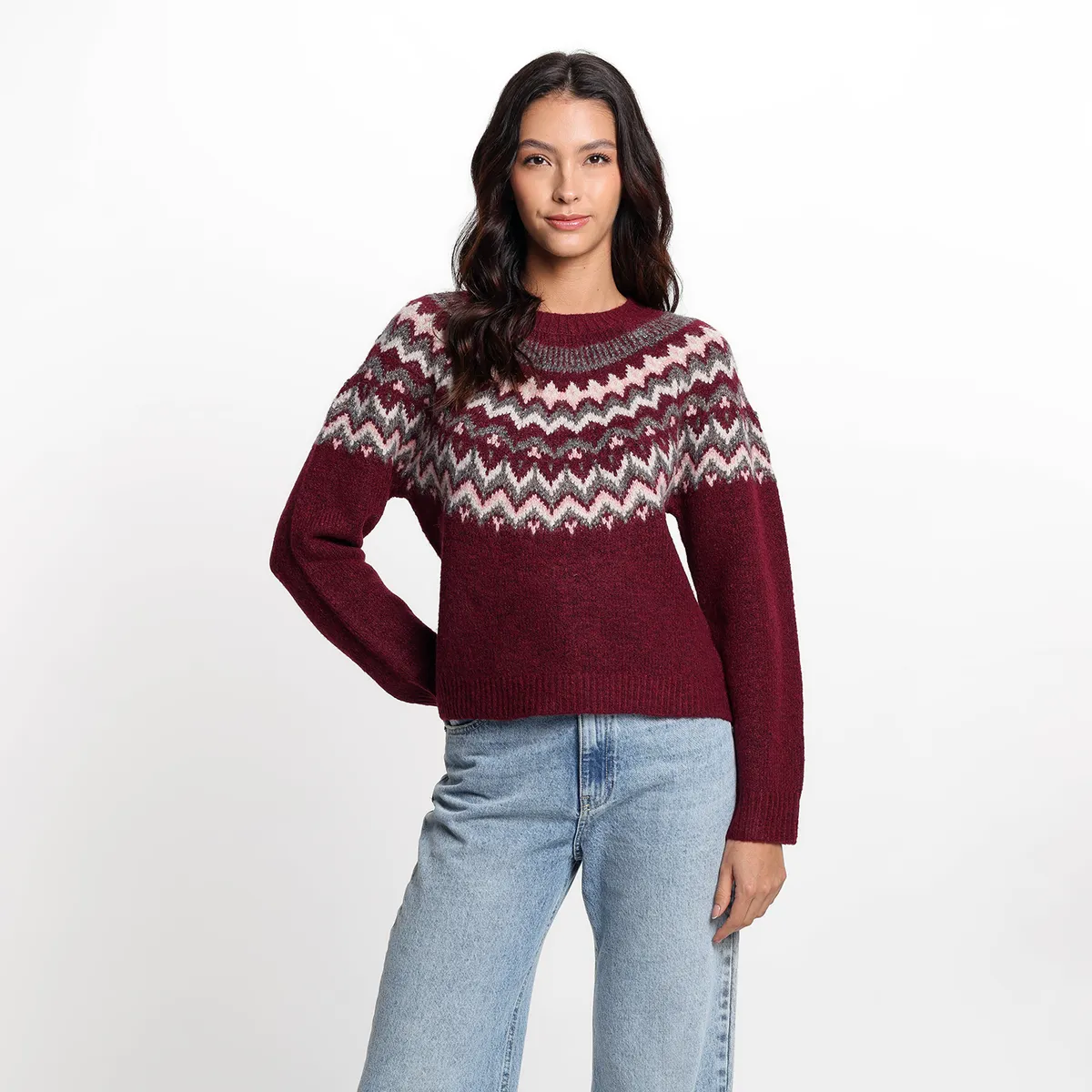 UNIVERSITY CLUB - Saco Navideño Mujer Tejido University Club 