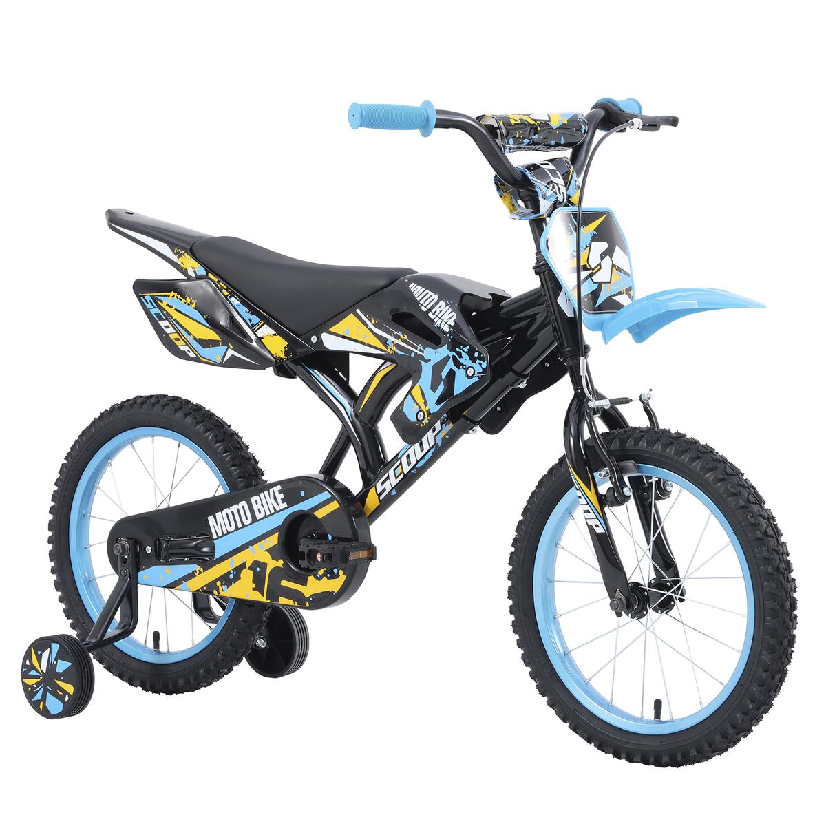 SCOOP - Bicicleta para niño Motocicleta Rin 16