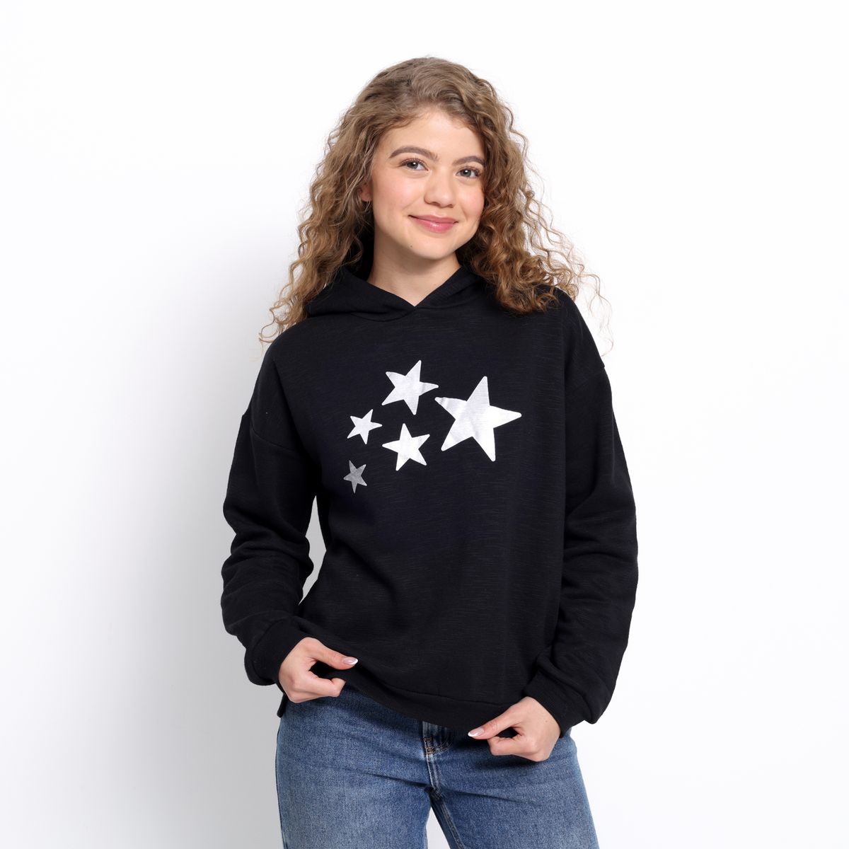 ELV - Saco Con capucha para Niña con Estampado ELV