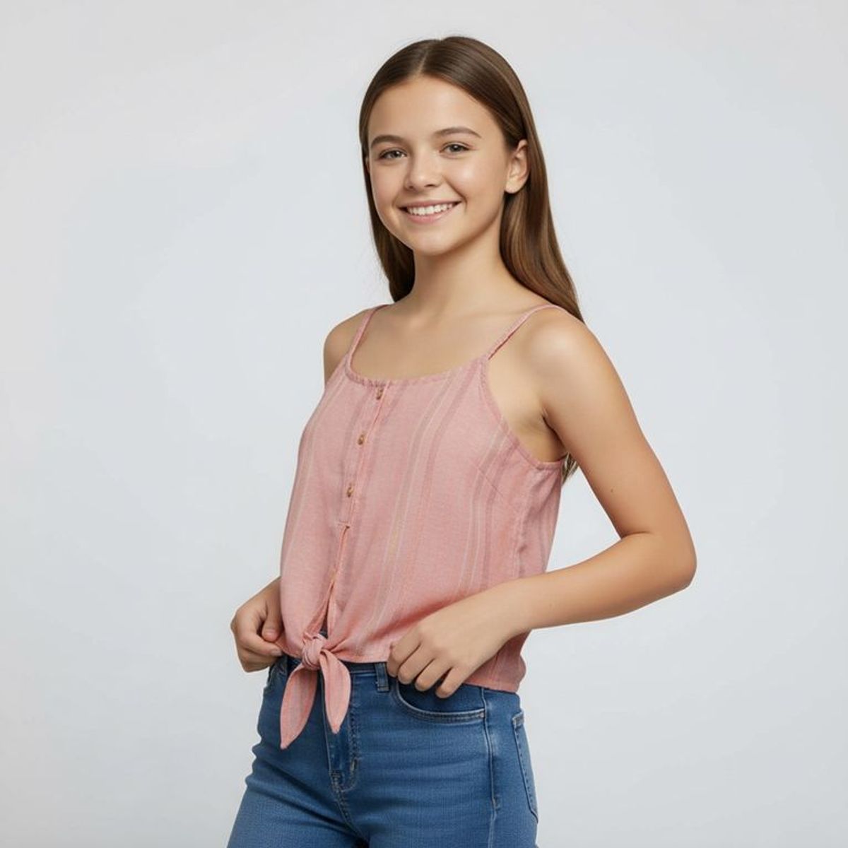 ELV - Blusa para Niña de Algodón ELV