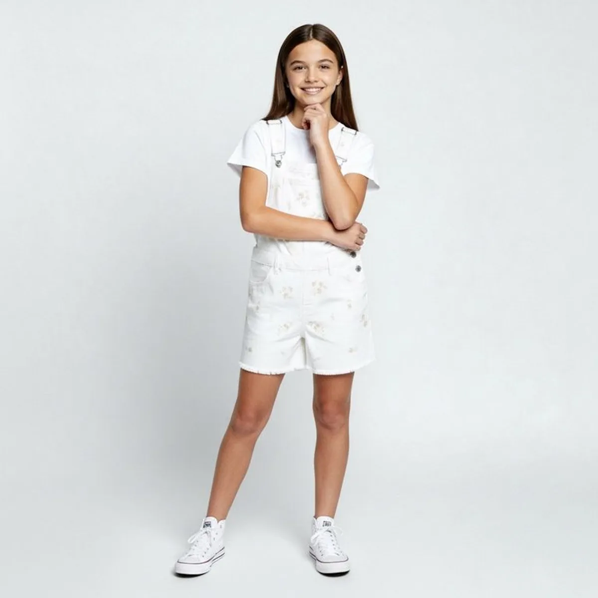 ELV - Jardinera Para Niña de Algodón Elv