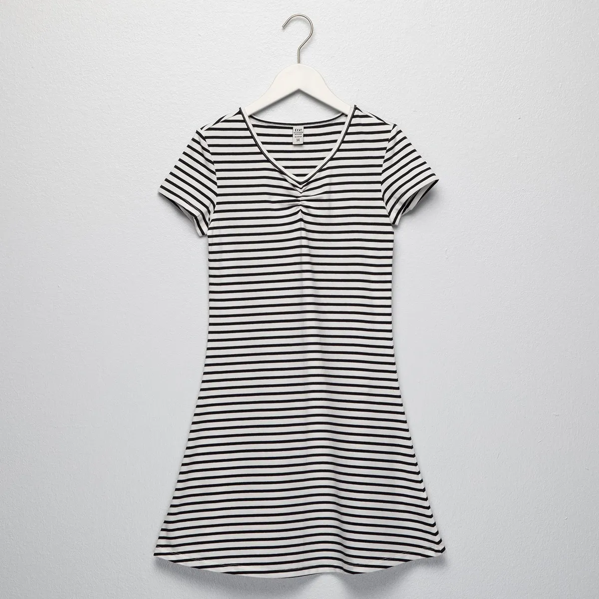 ELV - Vestido para Niña Manga corta de Algodón ELV