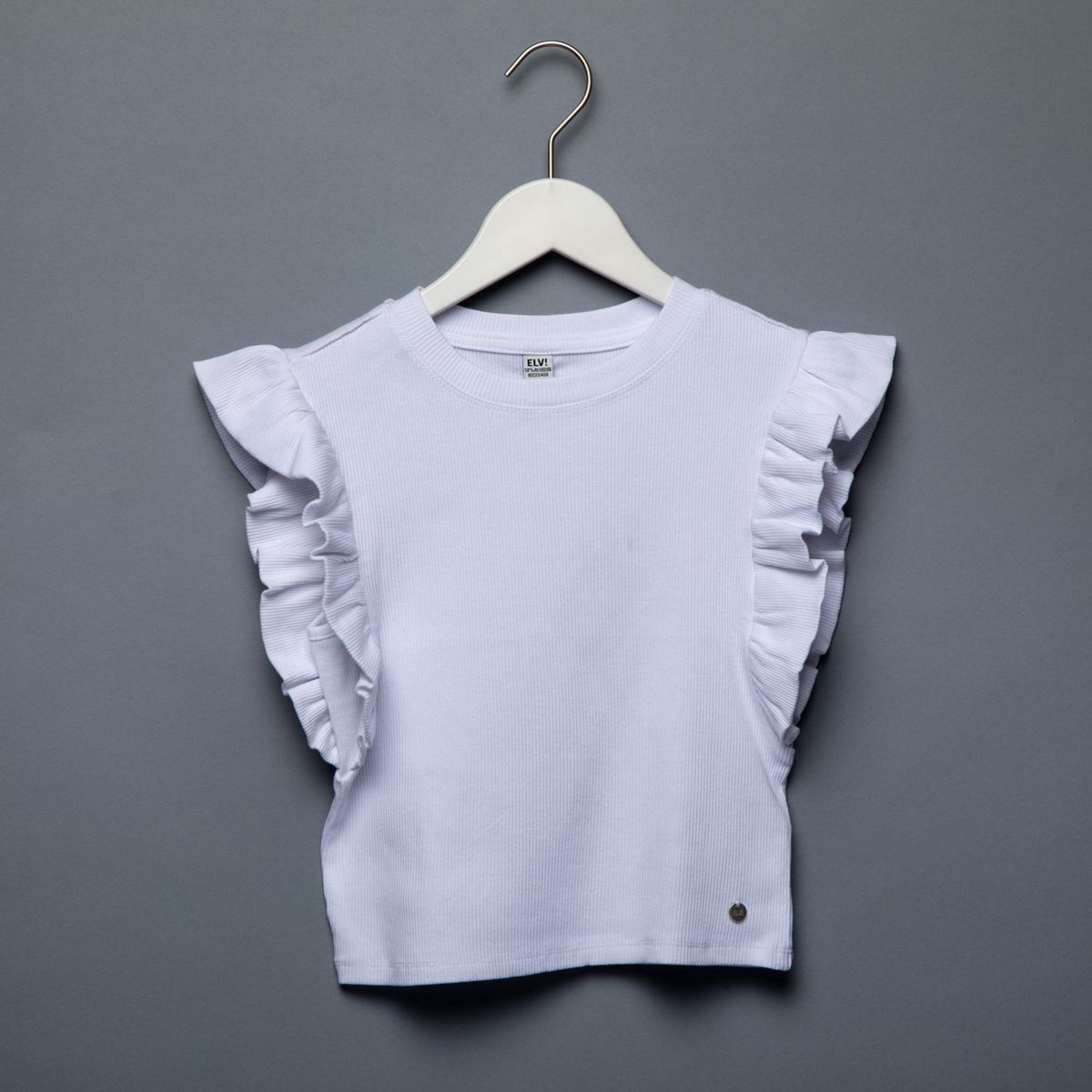 ELV - Camiseta para Niña de Algodón ELV