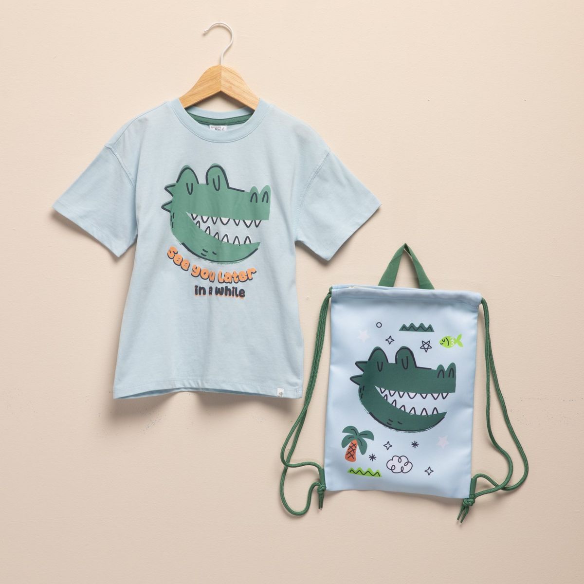 YAMP - Camiseta para Niño con Estampado  Manga corta de Algodón Yamp