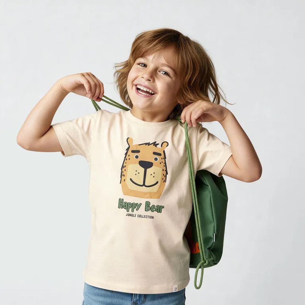 YAMP - Camiseta para Niño con Estampado  Manga corta de Algodón Yamp