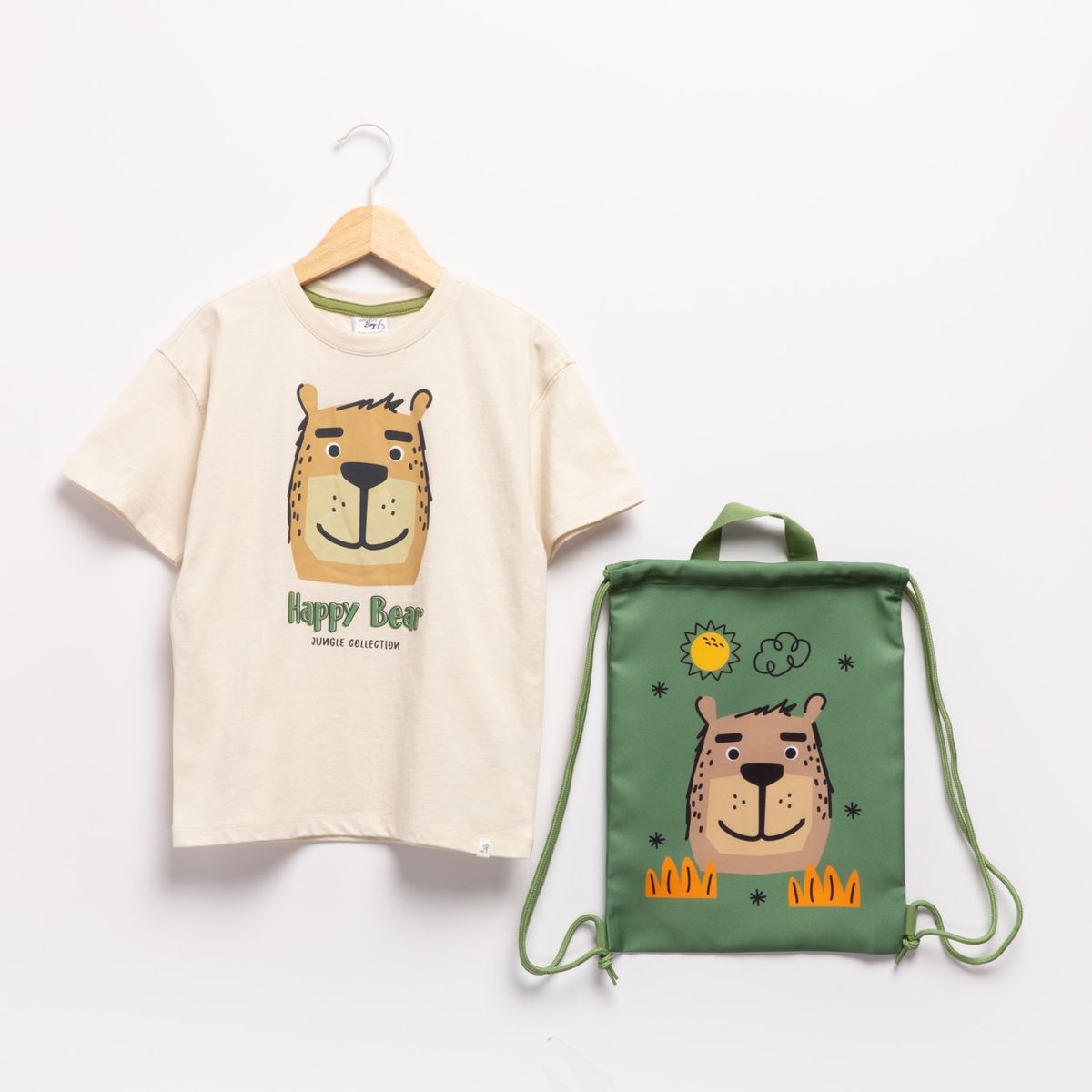YAMP - Camiseta para Niño con Estampado  Manga corta de Algodón Yamp