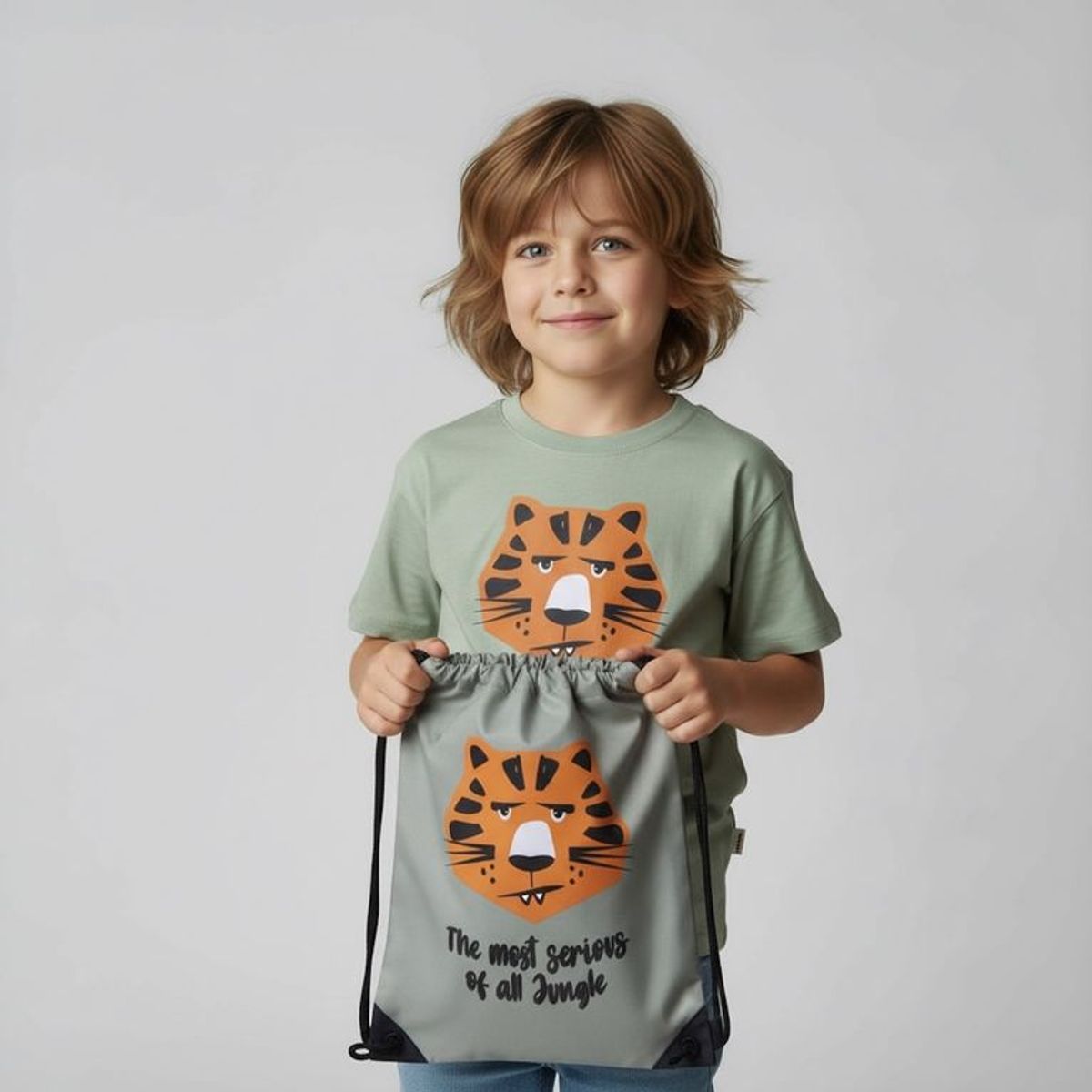 YAMP - Camiseta para Niño con Estampado  Manga corta de Algodón Yamp