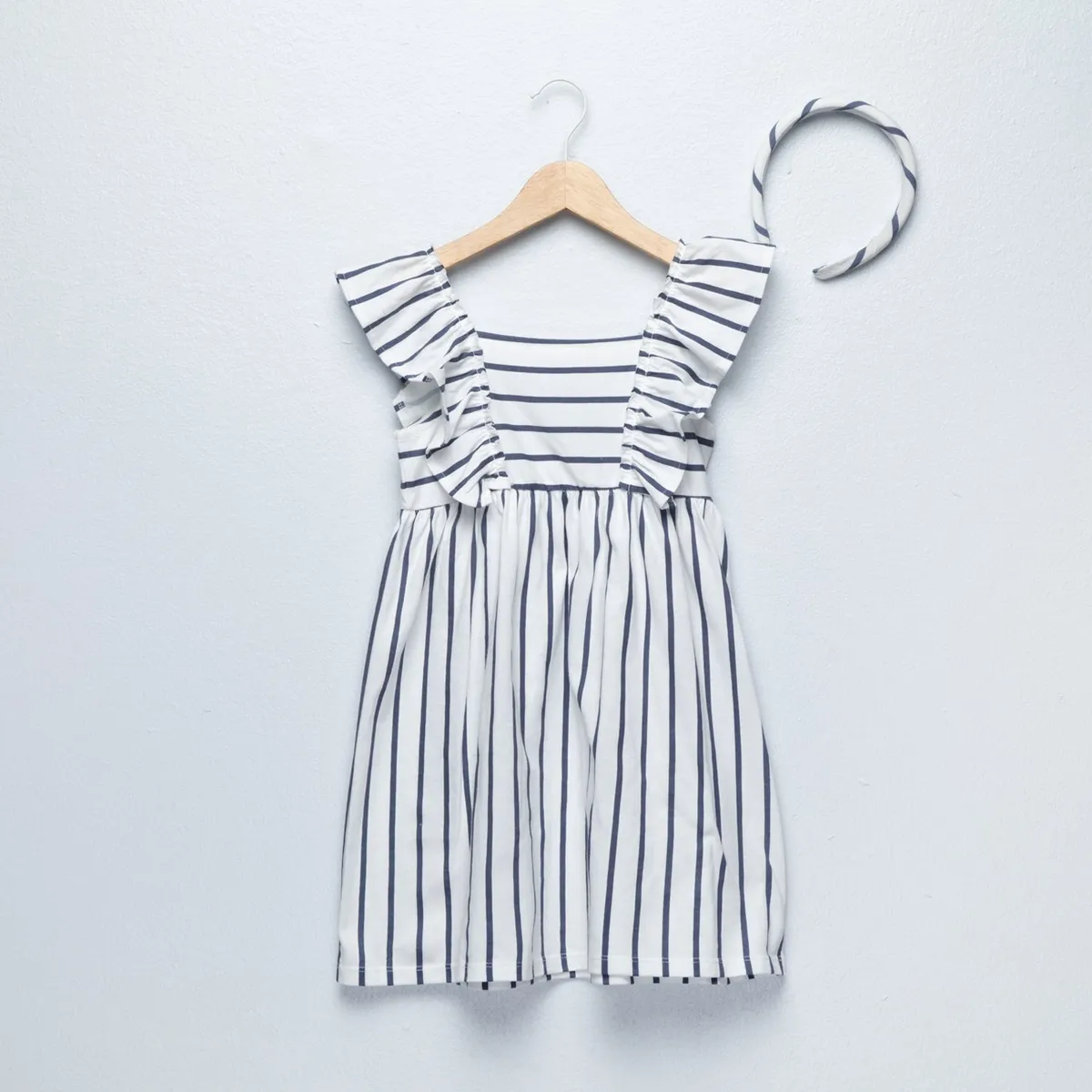 YAMP - Vestido para Niña con Boleros de Algodón Yamp