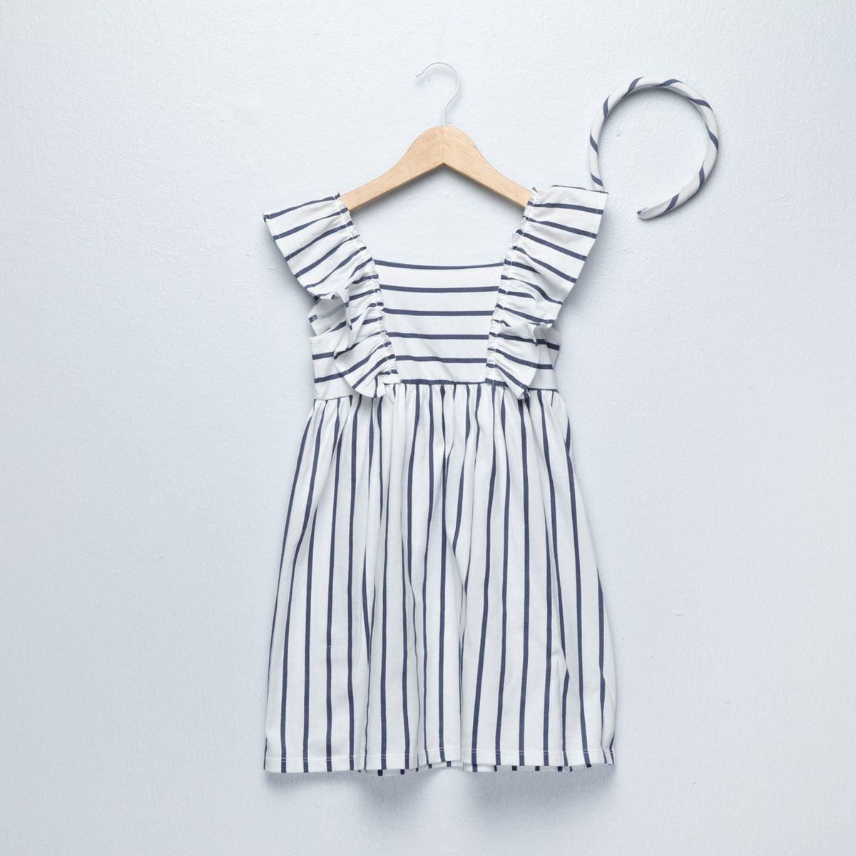 YAMP - Vestido para Niña con Boleros de Algodón Yamp