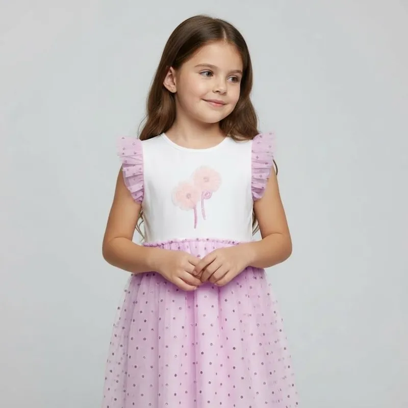 YAMP - Vestido para Niña con Estampado Tutu Yamp