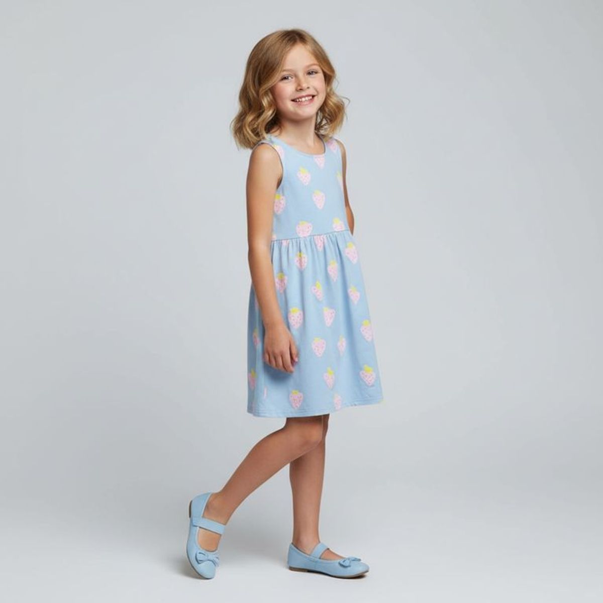 YAMP - Vestido para Niña de Algodón Yamp